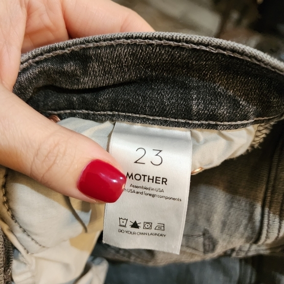 MOTHER The Midrise Dazzler Ankle Open Later Gray 23 - Picture 7 of 7